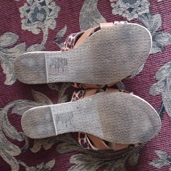 LC Lauren Conrad Malachite Slide Sandals - Picture 2 of 3